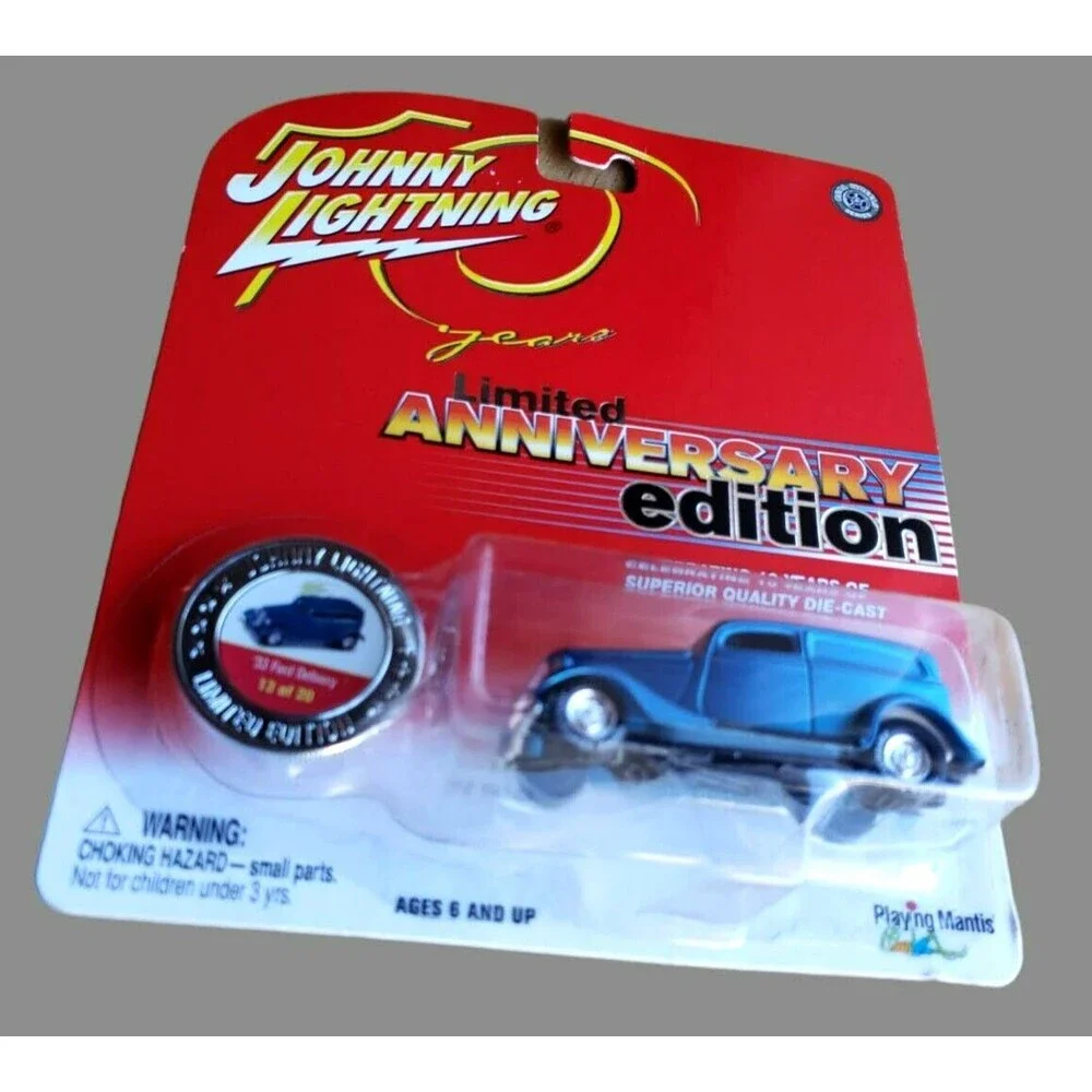 2004 Johnny Lightning '33 FORD DELIVERY Blue Real Wheels Serie 10 Years Ltd Ed.